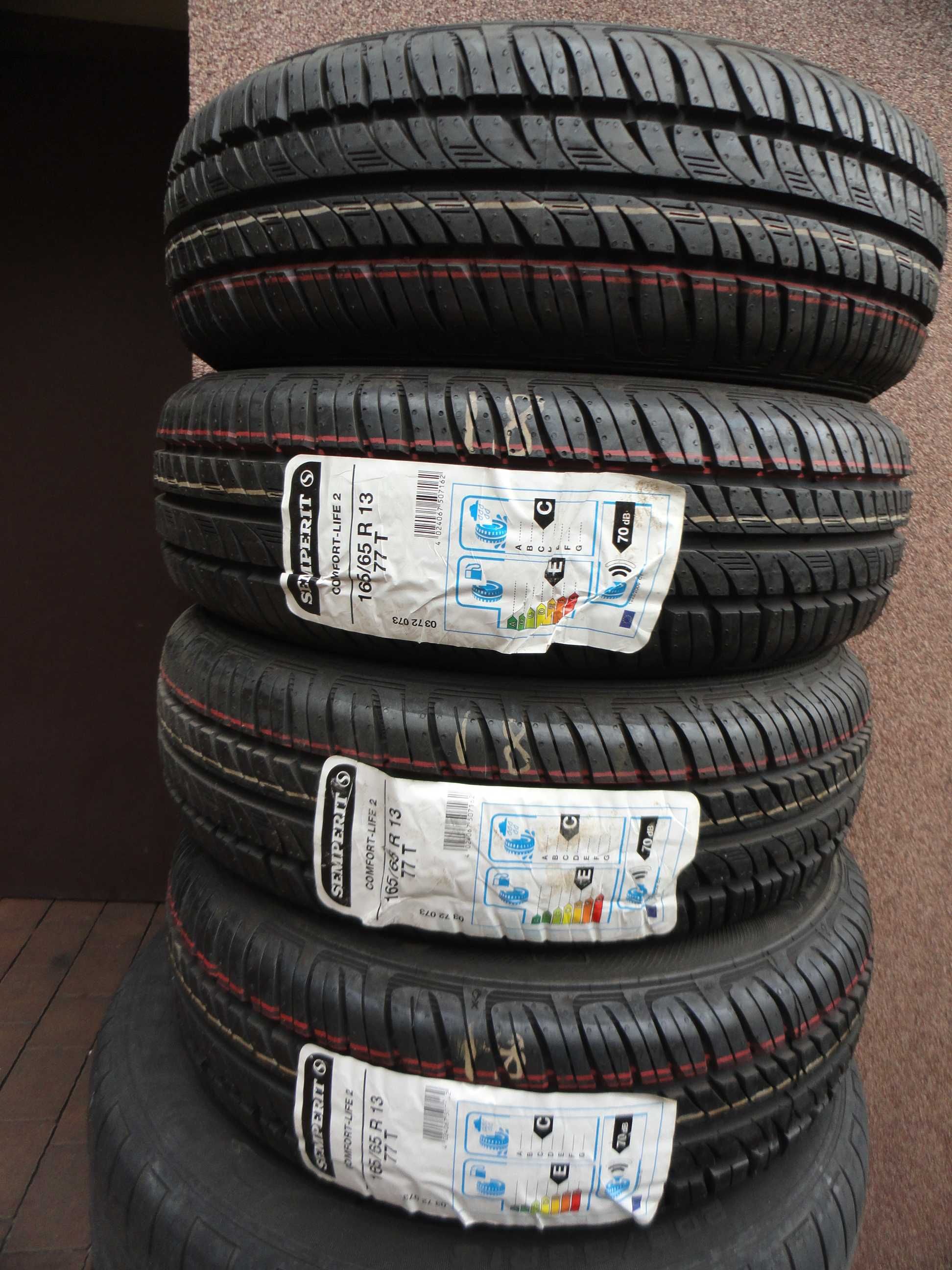 165/65R13 Semperit Komplet 4 sztuki LATO NOWE