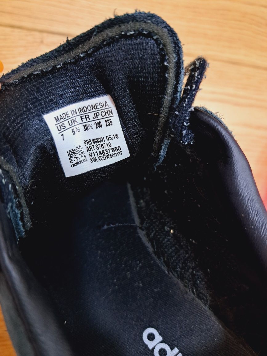 Super star adidas czarne 38 2/3 7 błyszczący czubek