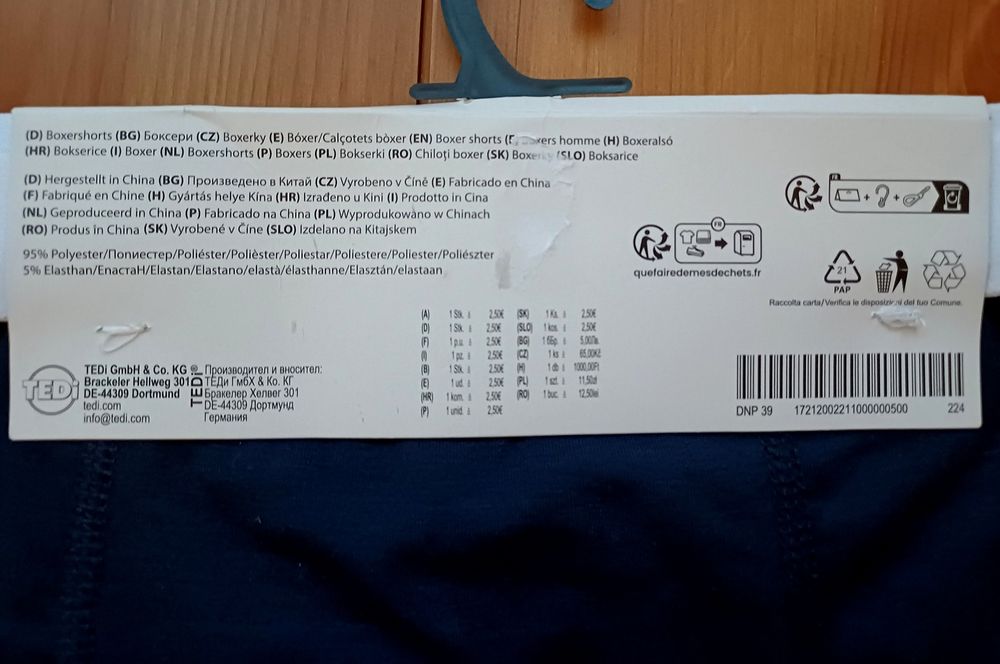 Bokserki męskie 2szt. Rozmiar XL