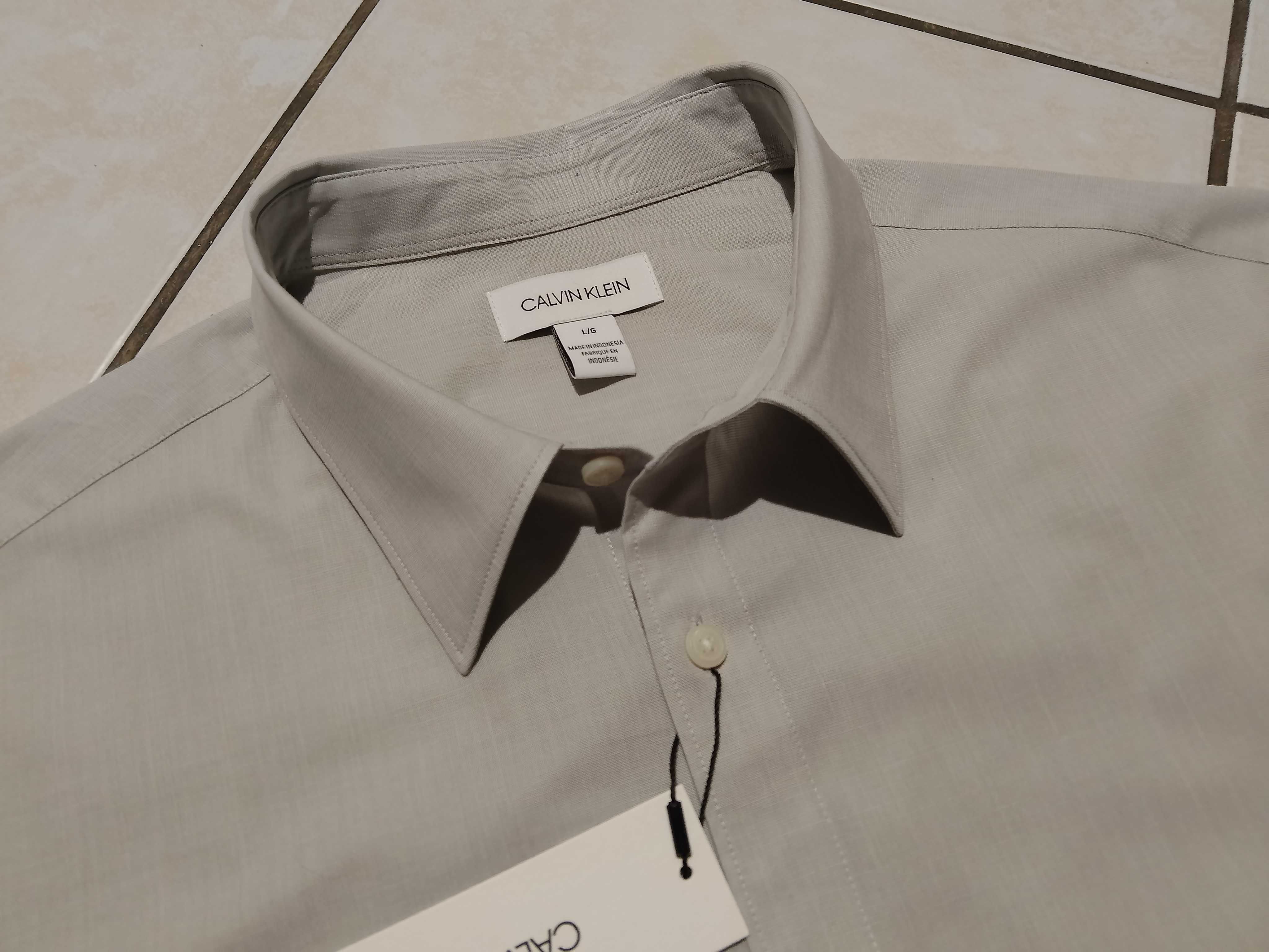 CALVIN KLEIN USA - NOWA! z LOGO i Metkami Koszula Męska rozmiar XL