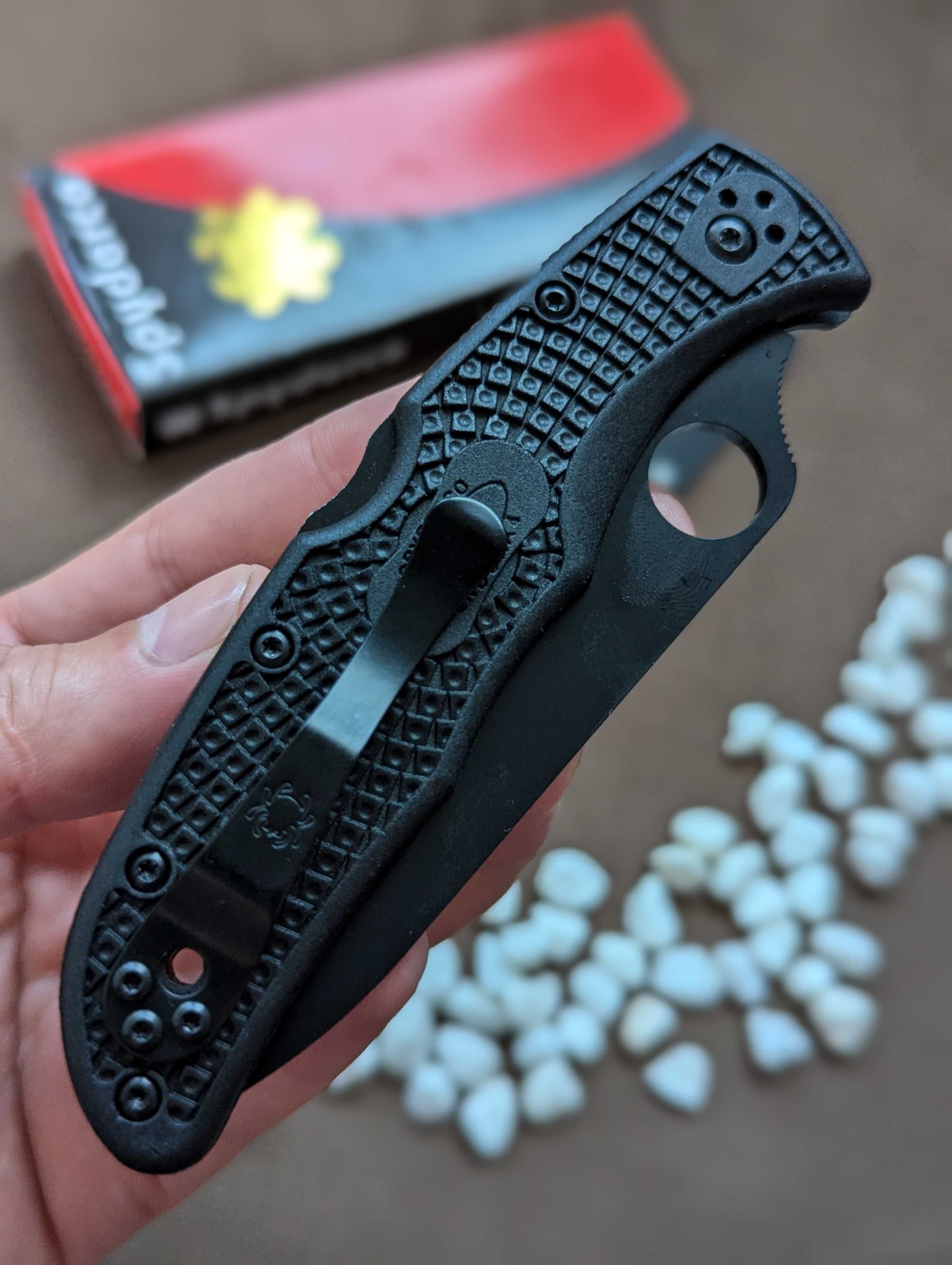 Нож Spyderco Endura Tactical, серрейтор. ніж складний Ендура