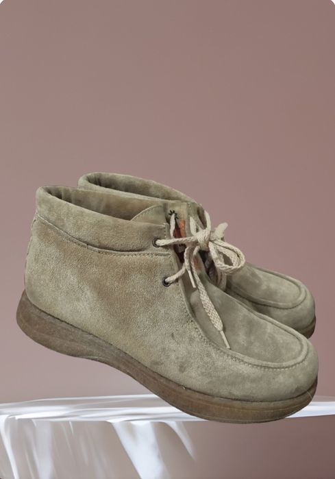 Замшеві жіночі ботинки 38 р.