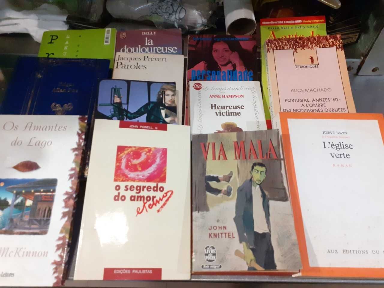 Livros de Literatura.