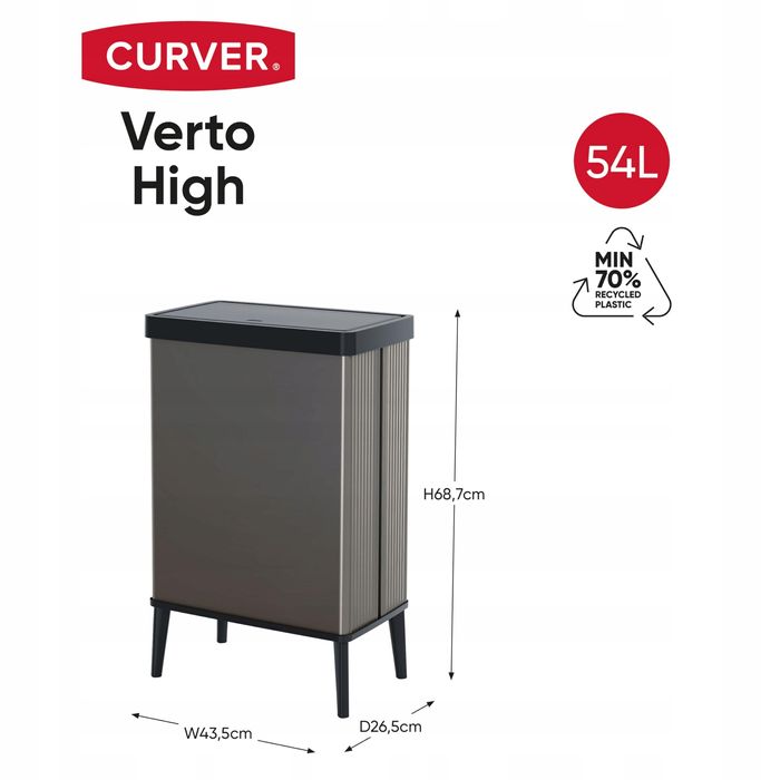 kosz na śmieci curver 54 l