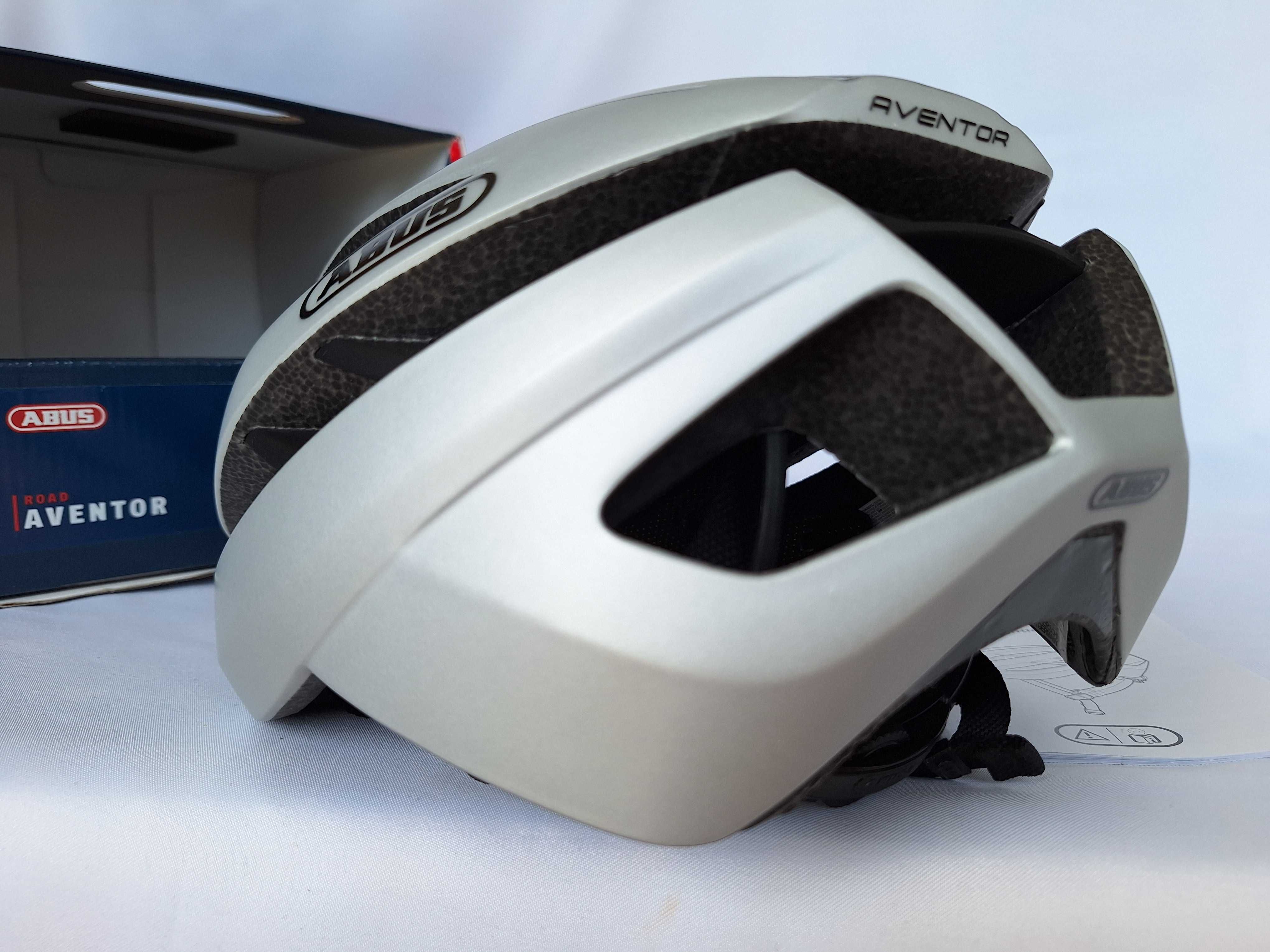 Kask rowerowy Abus Aventor Gleam Silver L 57-61cm