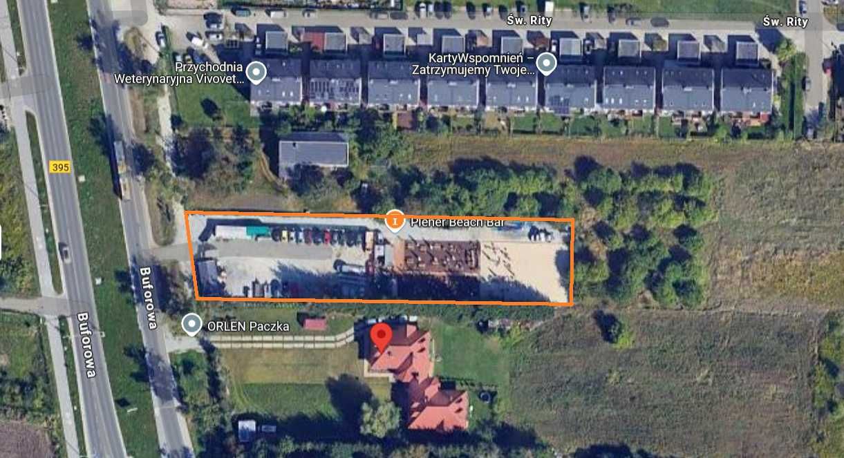 Działka na wynajem, dzierżawę - 2724 m2 Wrocław Jagodno Iwiny Buforowa