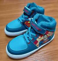 Nowe Buty zimowe chłopięce ocieplane Superman Intertek Sneakersy 30