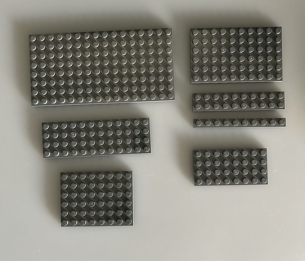 Lego płytka plate 8x16, 4x12, 6x10, 6x8, 4x8