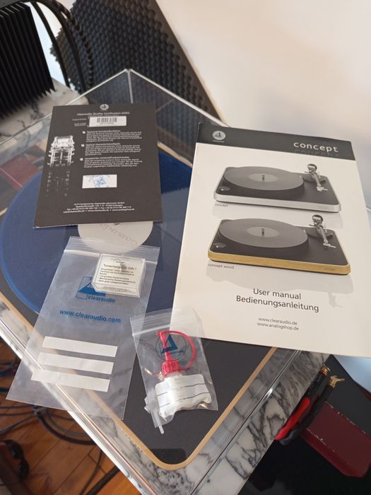 Giradiscos Clearaudio Concept (wood edition)como novo