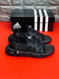 Мужские сандали Adidas Спортивные черные босоножки Адидас трансформеры