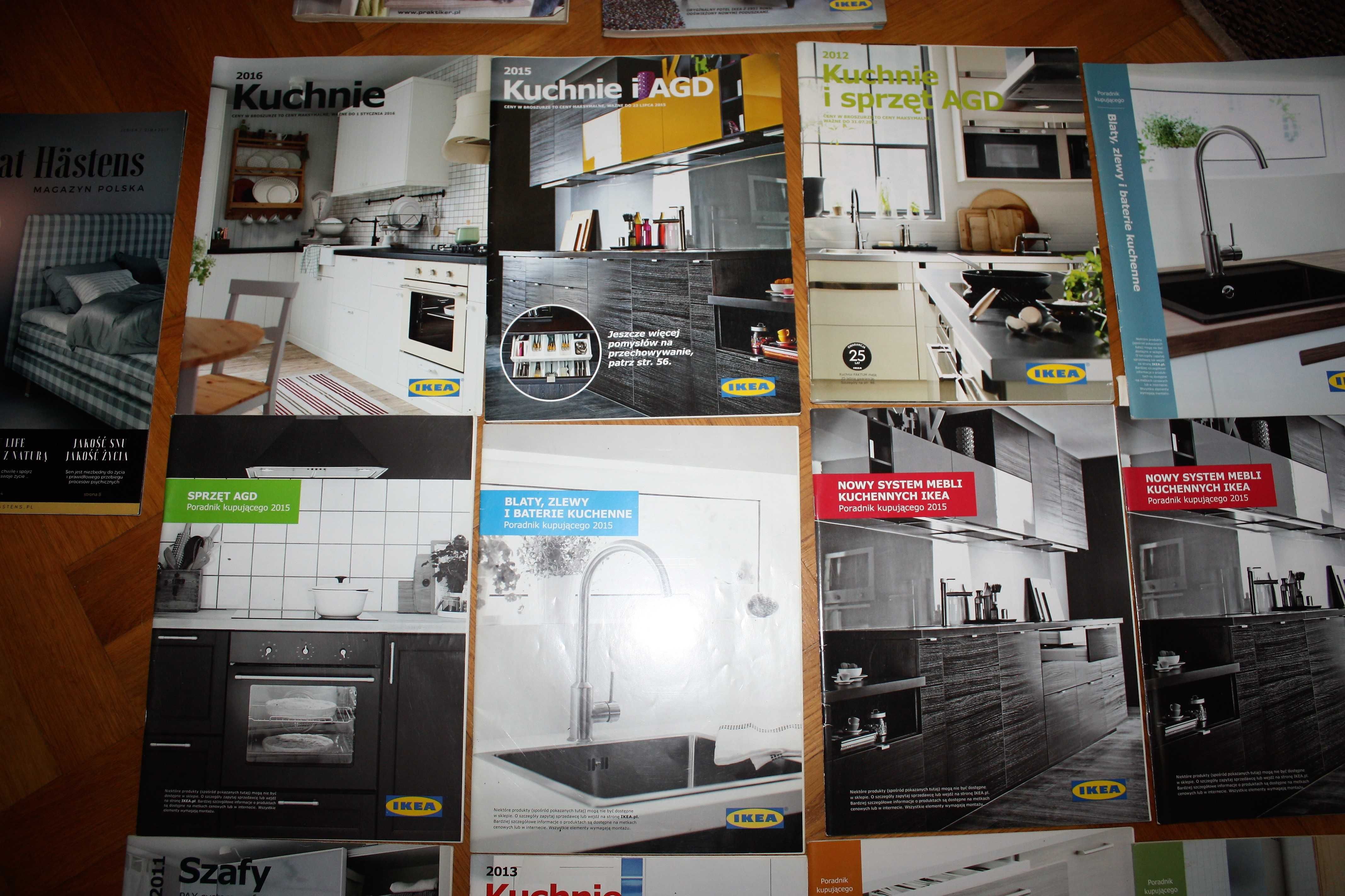 IKEA + inne - stare foldery wnętrzarskie 18 szt.