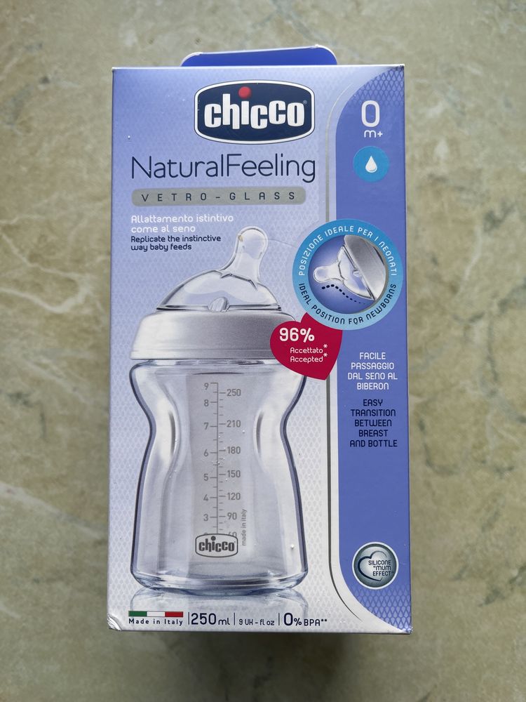 Пляшка Chicco Natural Feeling 0 м+, 250 мл  Suavinex 0+ 270 мл Basic 3