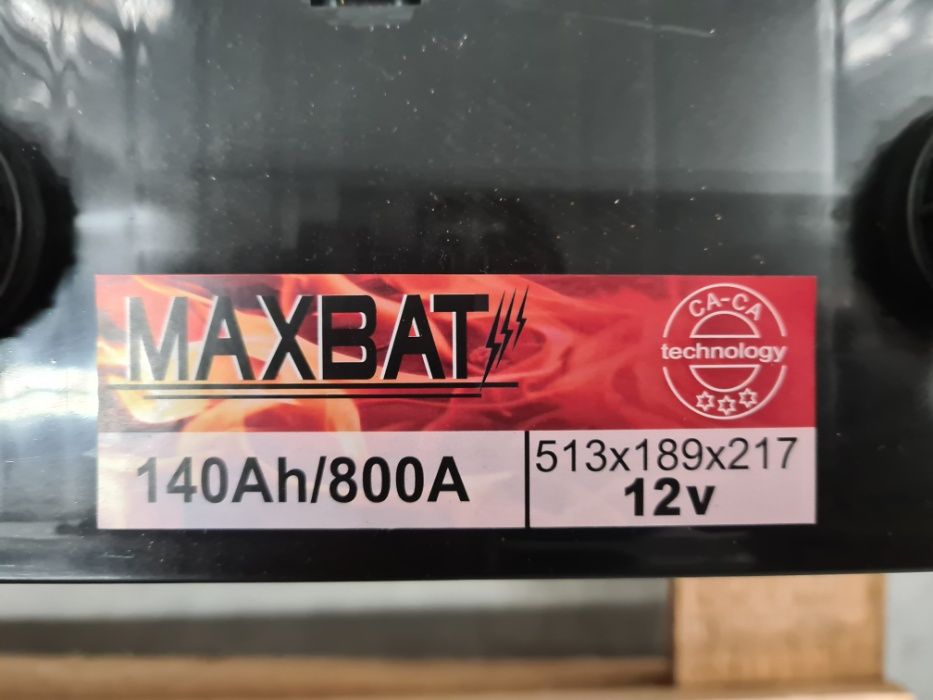 Akumulator 12v Maxbat 140Ah 800A, nowy z gwarancją