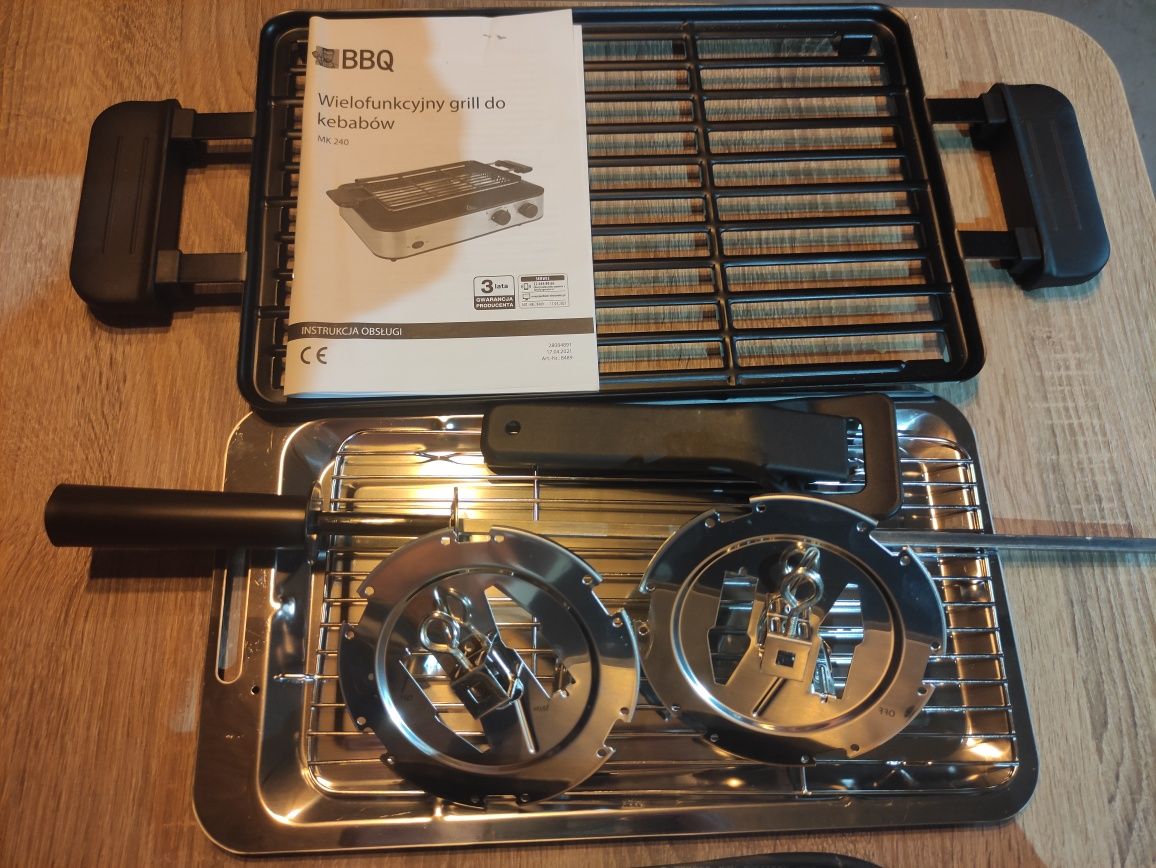Grill elektryczny do kebabów z funkcją podczerwieni