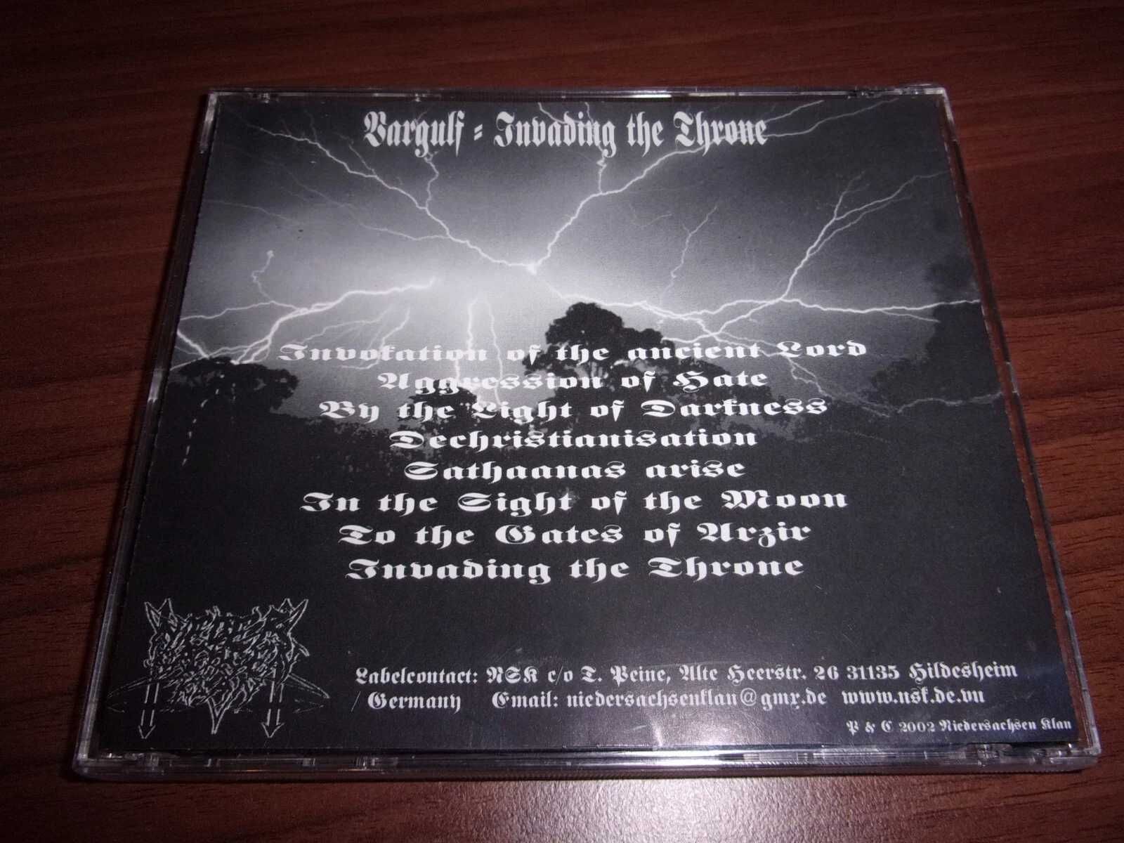 Vargulf - Invading the Throne CD black metal