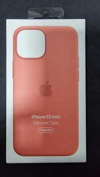 Capa iphone 13 mini com magsafe em silicone pink pomelo