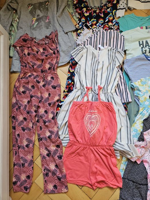 Mega paka dla dziewczynki 122, 128, 134 cm..