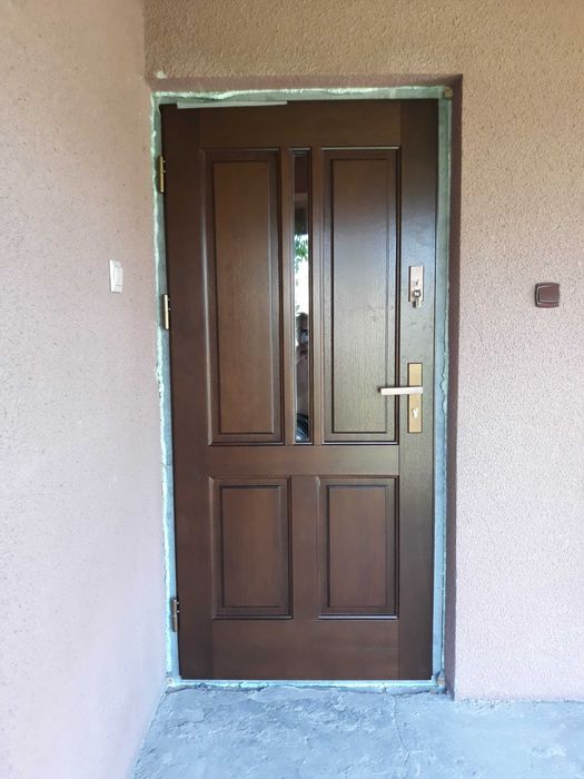 Drzwi zewnętrzne drewniane 78mm od ręki Grójec Czyste powietrze