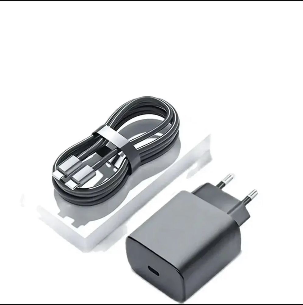 Szybka ładowarka + kabel 45 W - Samsung, iPhone 15, 16