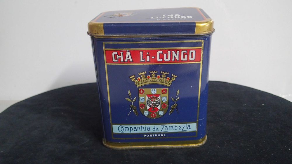 Caixa do Chá Li- Cungo em chapa de flandres