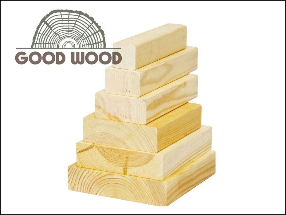 Legary tarasowe 45x145 C24 podłogowe kantówka DREWNO SKANDYNAWSKIE