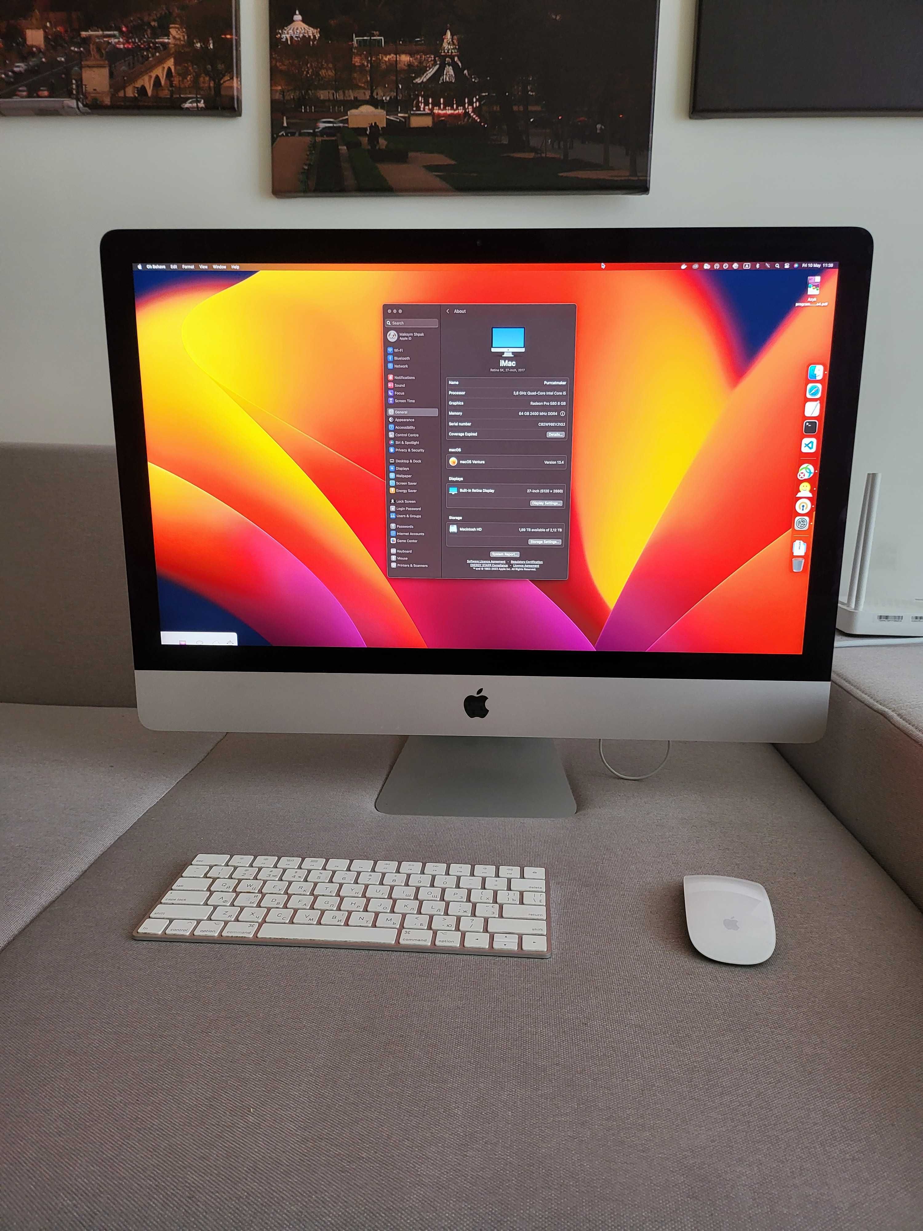 iMac (Retina 5K, 27-inch, 2017) 64GB