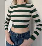 Crop Top Zara zielony
