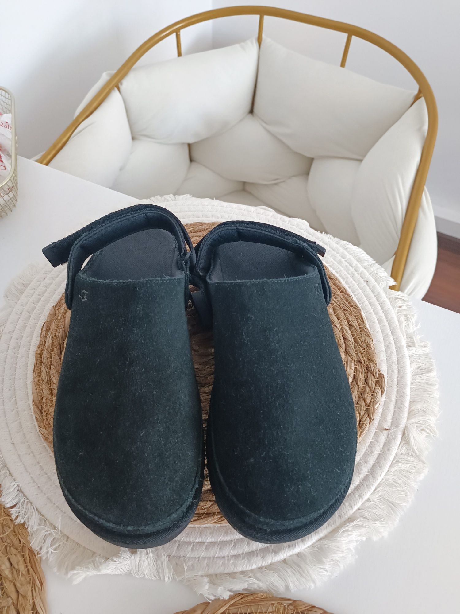 Nowe Ugg Clog klapki zamsz 39