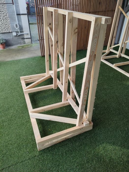 Stojak na szyby, okna - drewniany.