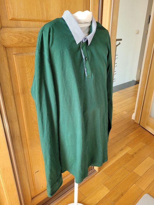 MASSIMO  DUTTI T-shirt longsleeve,męski, rozm. L-XL ,zielony,STAN BDB.