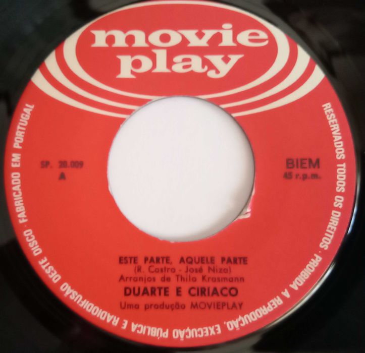 Duarte & Ciríaco	- - - - -	Este Parte, Aquele Parte	- - - - -	Single