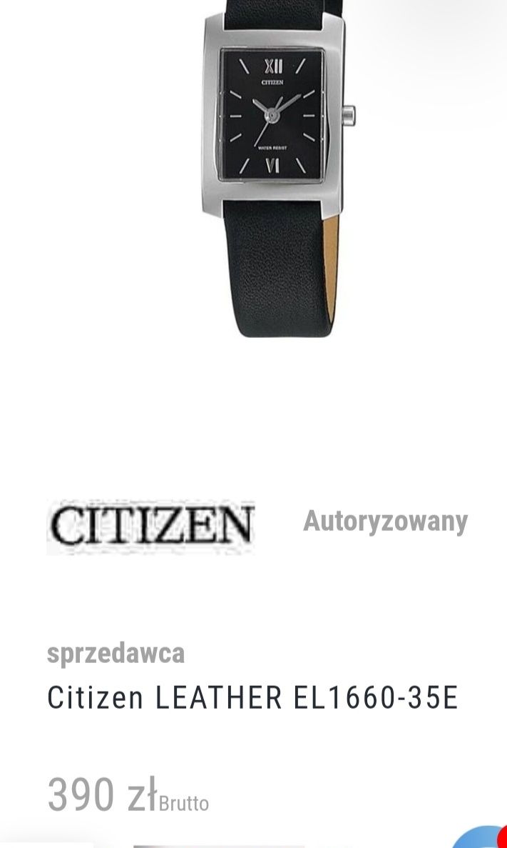 Markowy zegarek Citizen