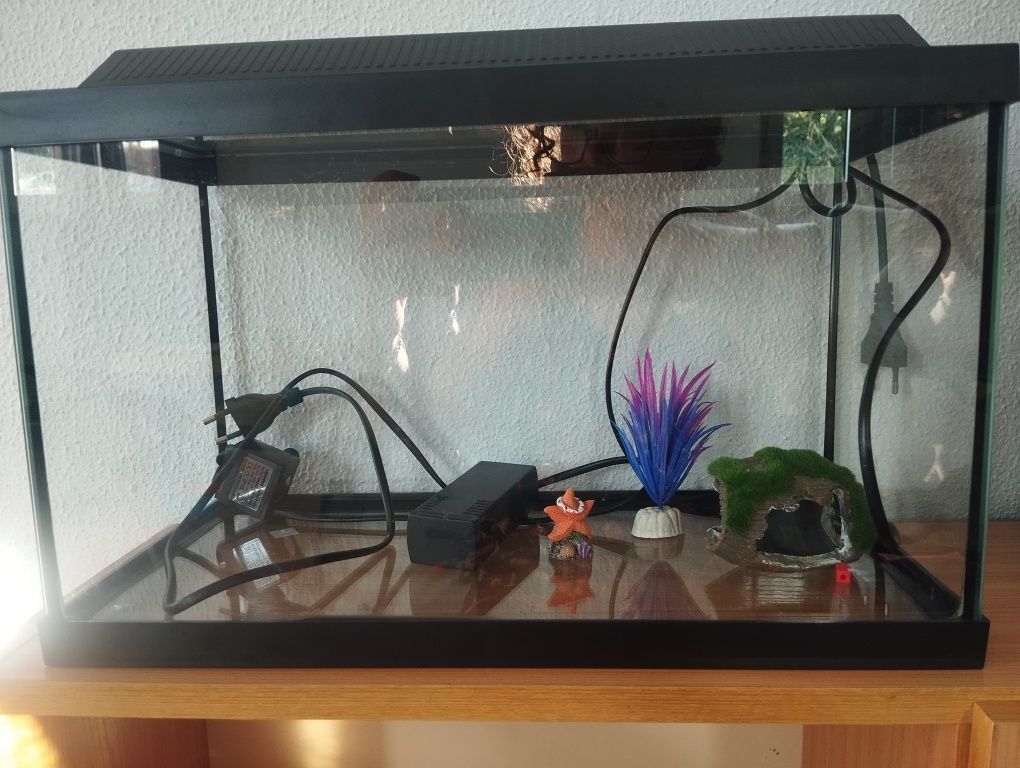 Aquário com luz led