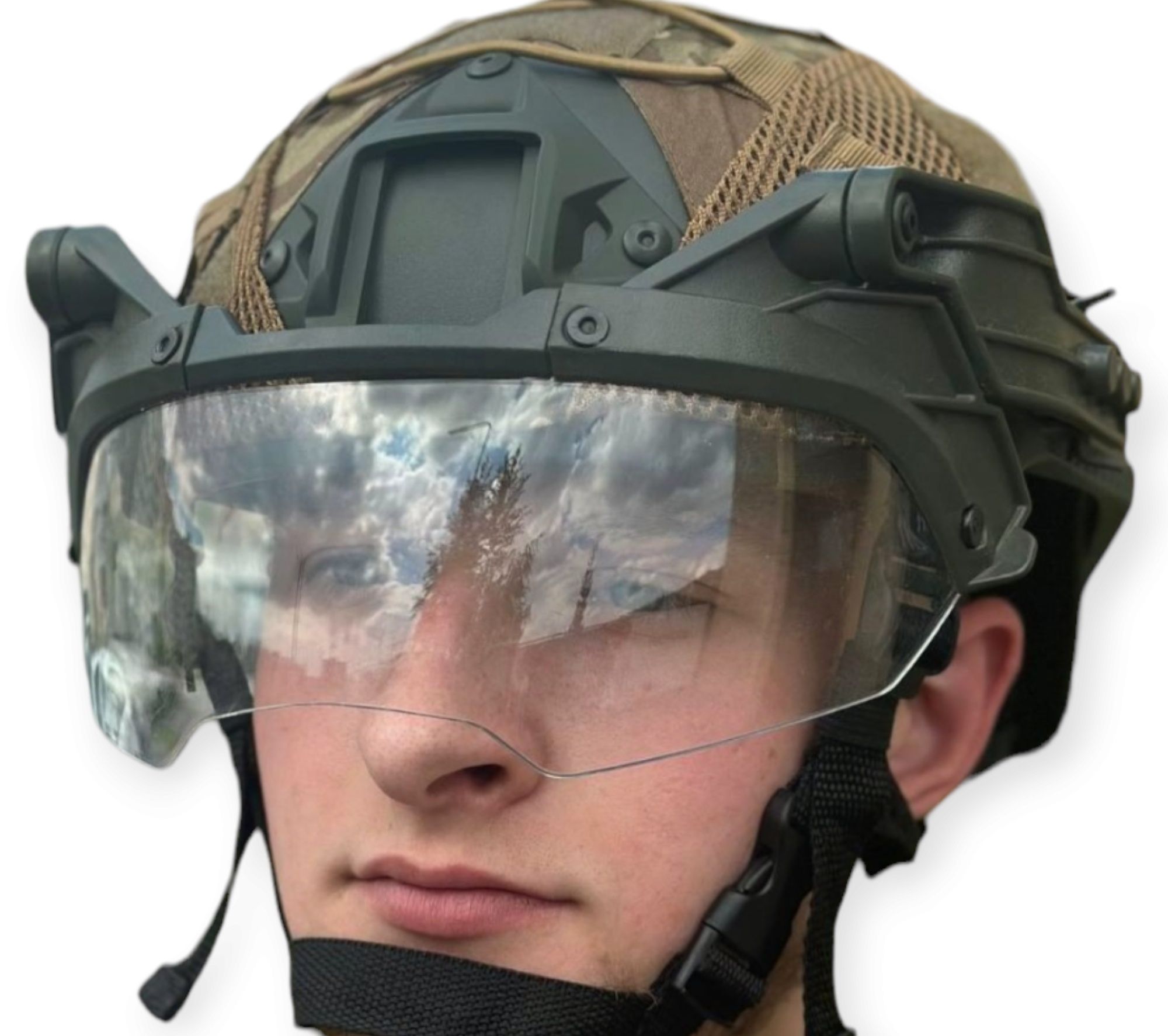 Тактичні військові окуляри VULPO з кріпленням на шолом Маска на каску