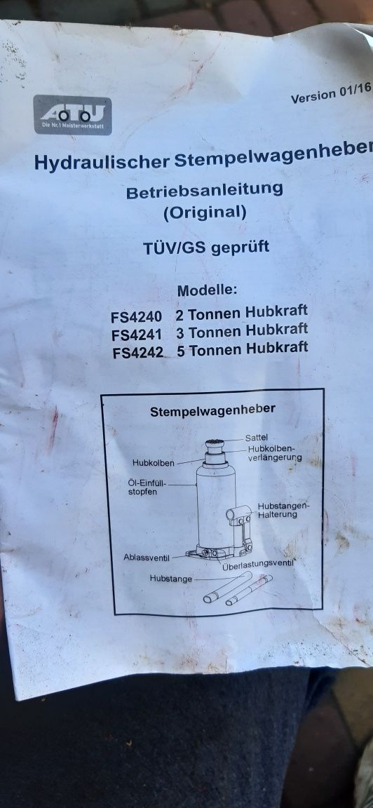 Домкрат з тони новый