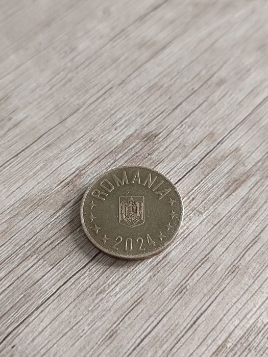 Moneta obiegowa 50 Bani Rumunia Romania 2024 Lej Rzeszów