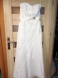 Suknia ślubna regulowana, piękna.