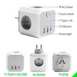 Listwa zasilająca adapter podróży 4 gniazda usb HHt102 16a