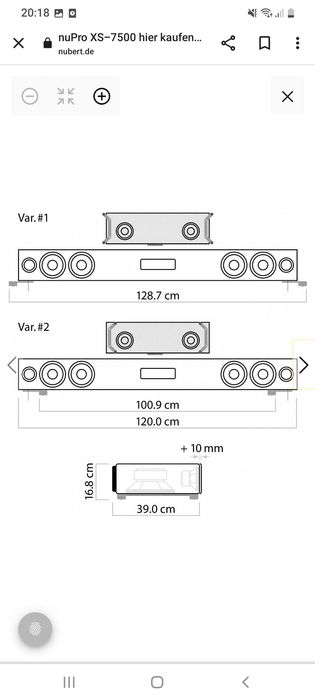 Nubert XS 7500 Soundbar