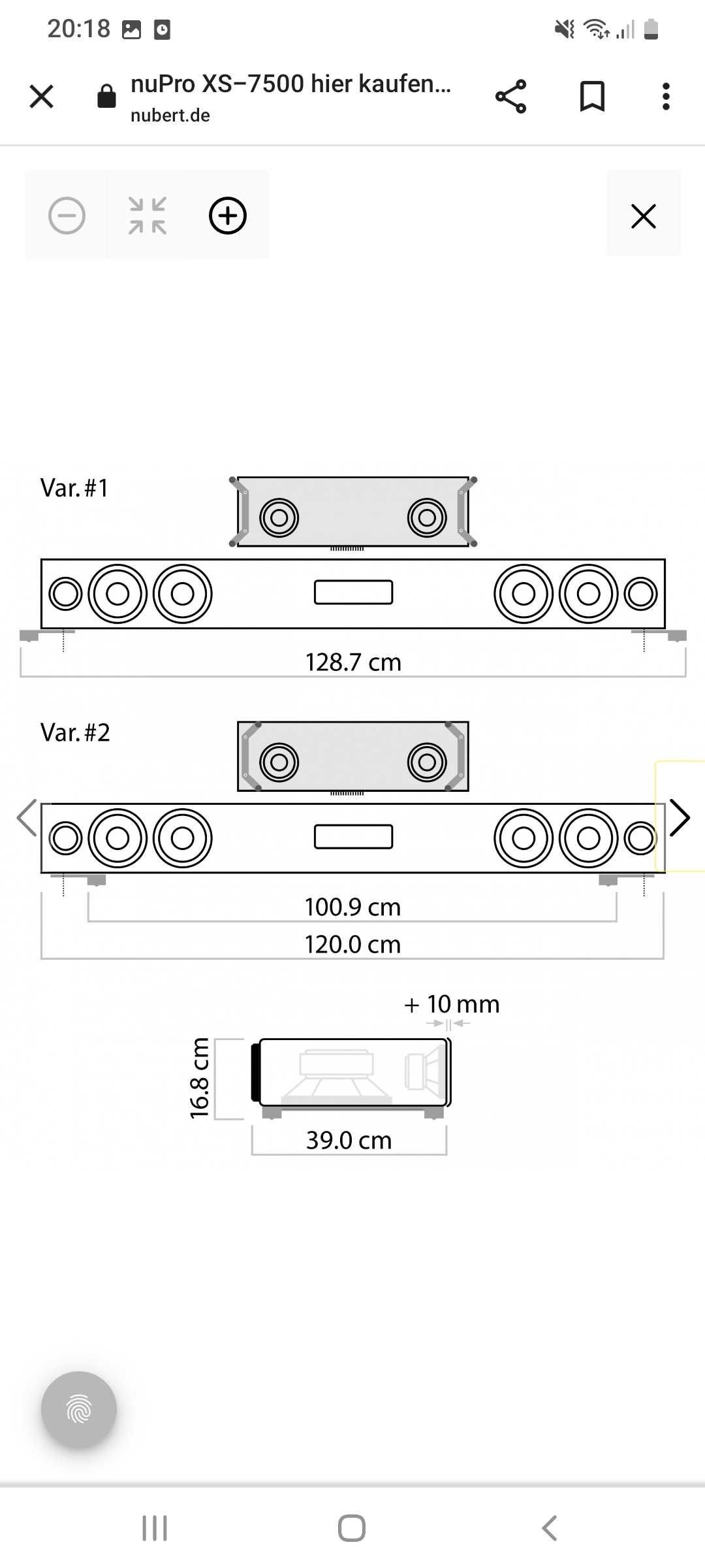 Nubert XS 7500 Soundbar