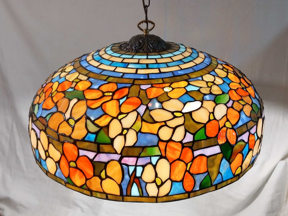 Witrażowa lampa wiszaca Dogwood done  57 cm