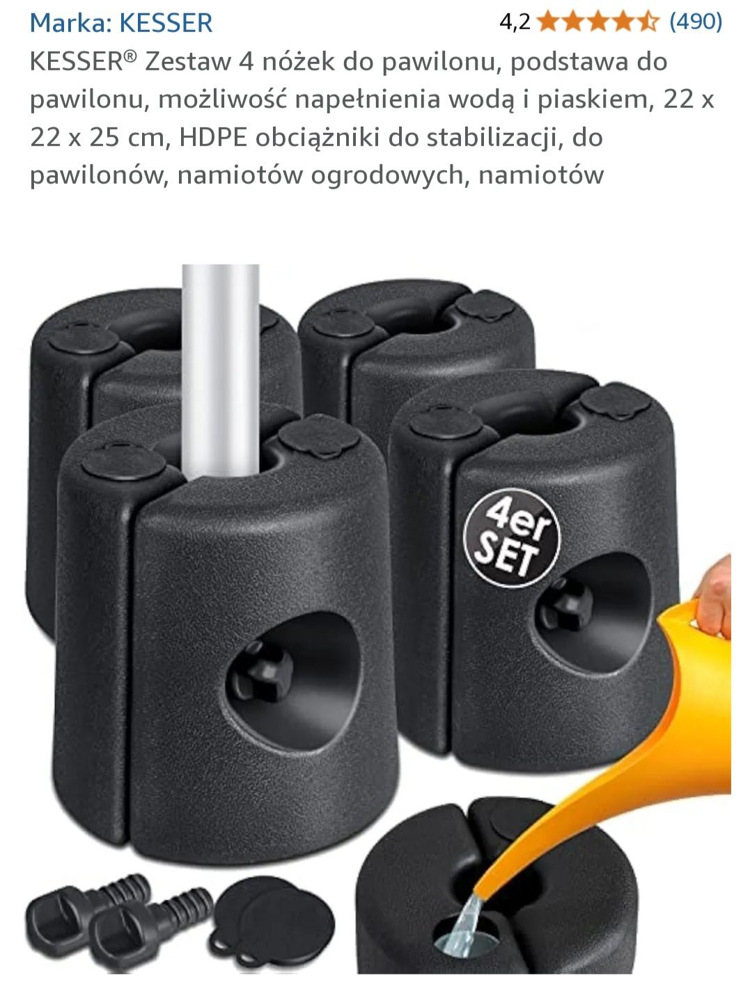 4 Nóżki do pawilonu, podstawa do pawilonu