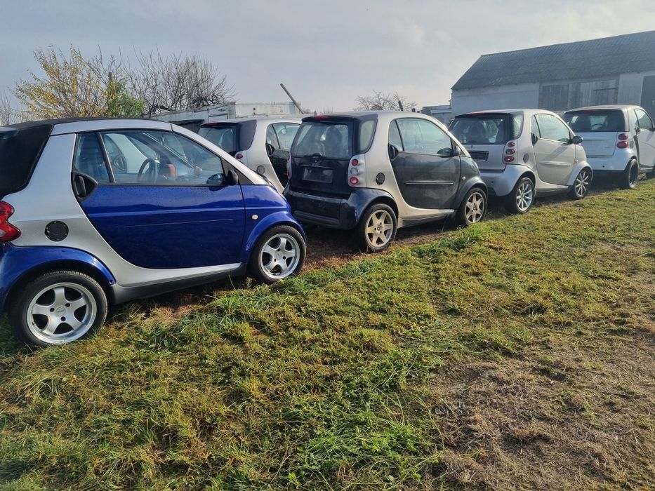 Smart 450 drzwi niebieskie błotnik lewy prawe