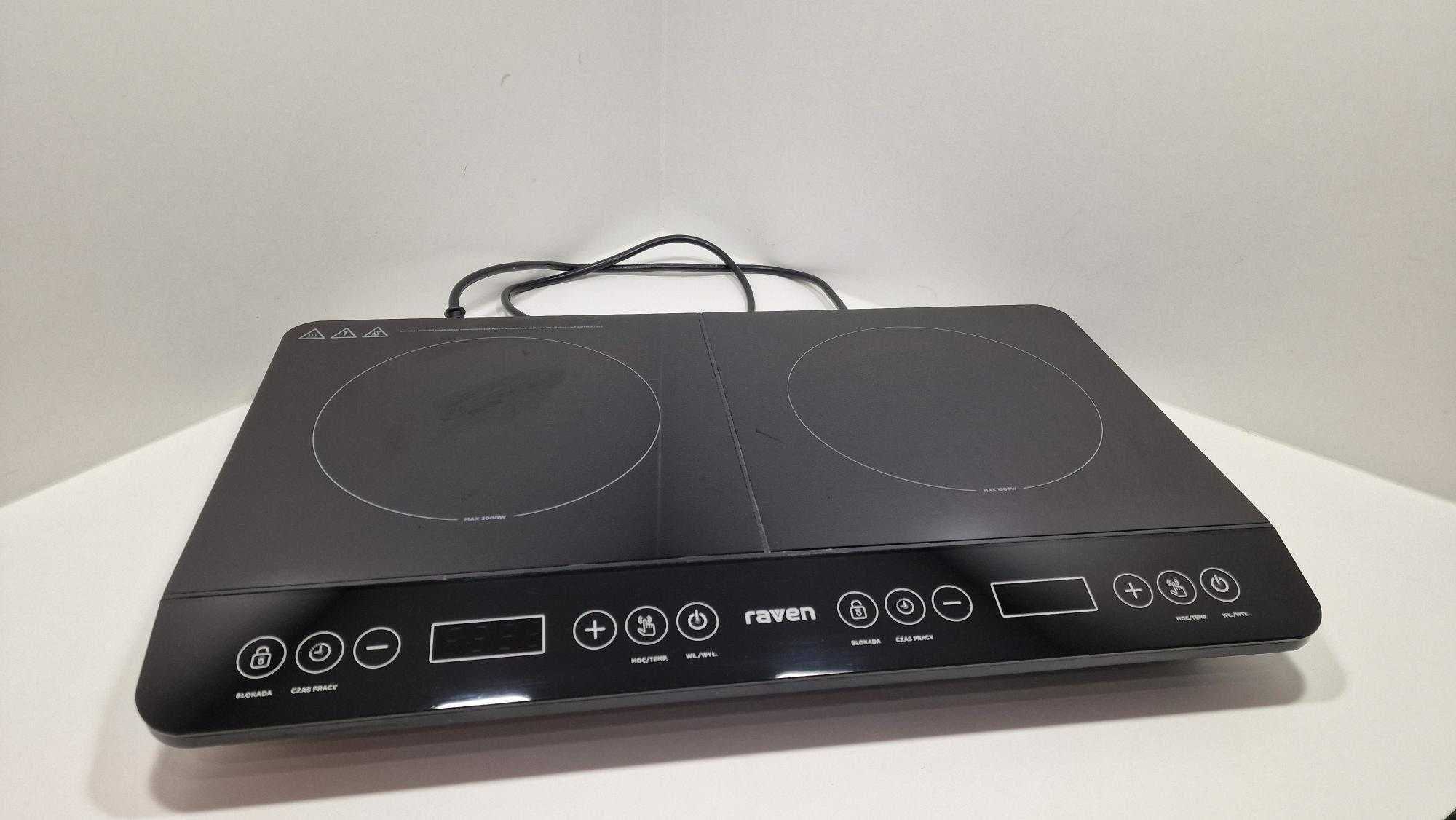 Kuchenka indukcyjna podwójna 3500W Raven EKI002 Komis Czeladź Madej