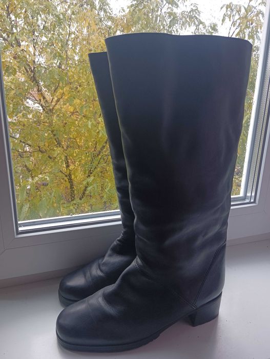 Зимові жіночі чоботи з натурального хутра та шкіри. 39р