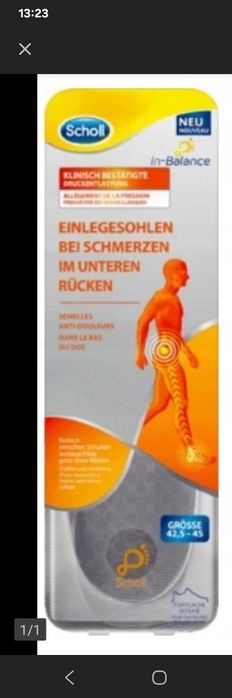 Wķładki Scholl in balance do butów