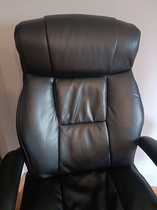 Krzesło obrotowe biurowe skórzane