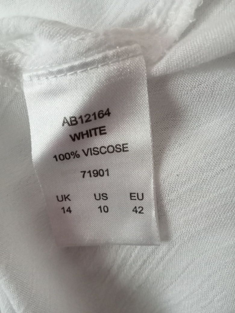 Bluzka biala z wiskozy