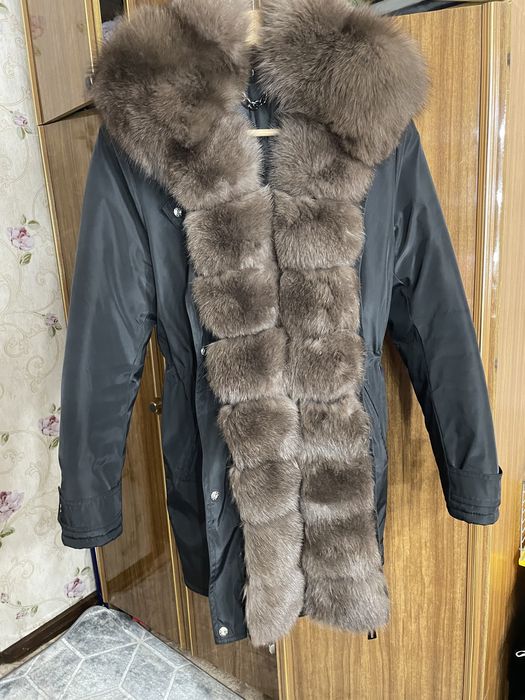 Парка с натуральным мехом
