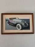Quadro antigo carro jaguar